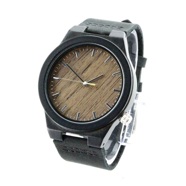 dropshipping wood face watch with leather band for men 2020 private label custom black ebony watches, Slivery;brown
dropshipping wood face watch with leather band for men 2020 private label custom black ebony watches, Slivery;brown
