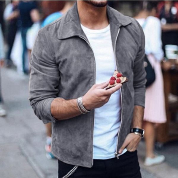 mjartoria 2019 new fashion men's suede leather jacket slim fit biker motorcycle coat zipper outwear homme streetwear jacket, Black;brown
mjartoria 2019 new fashion men's suede leather jacket slim fit biker motorcycle coat zipper outwear homme streetwear jacket, Black;brown