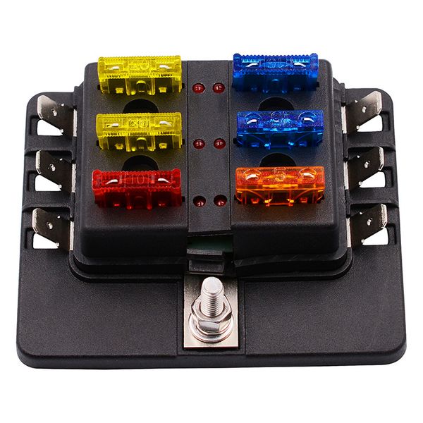 car modified 6-way fuse box base plug-in pc terminal block set 12-30v with led indicator
car modified 6-way fuse box base plug-in pc terminal block set 12-30v with led indicator