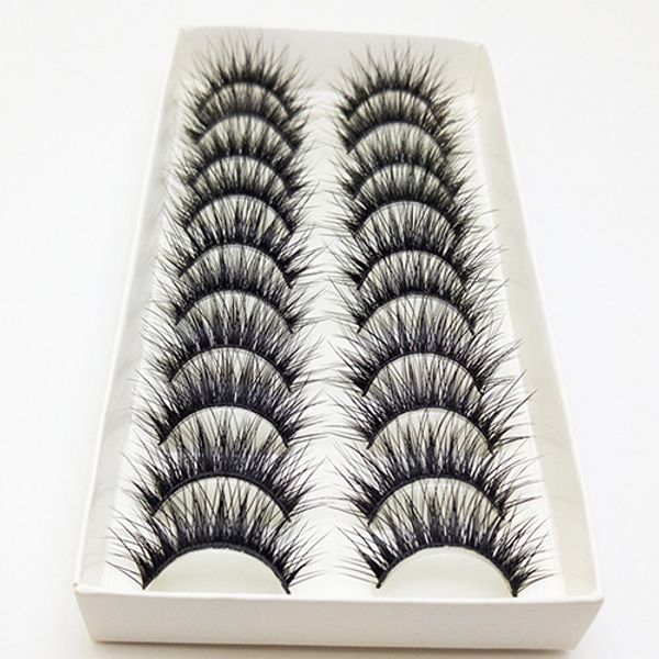 fashion 10 pairs fiber long section thick handmade cross fake eyelashes makeup tools
fashion 10 pairs fiber long section thick handmade cross fake eyelashes makeup tools