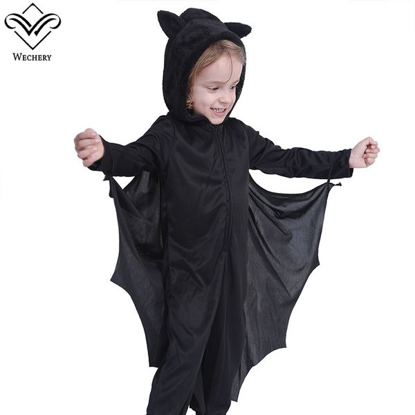 wechery children bat cosplay kids halloween costumes black one piece animal cosplay stage shows party, Black;red
wechery children bat cosplay kids halloween costumes black one piece animal cosplay stage shows party, Black;red