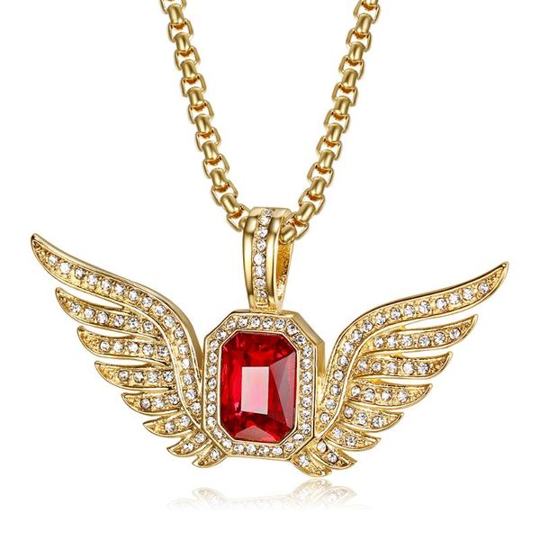 hip hop iced out full cz bling angel wings pendant necklace gold color stainless steel chains for men/women jewelry dropshipping, Silver
hip hop iced out full cz bling angel wings pendant necklace gold color stainless steel chains for men/women jewelry dropshipping, Silver