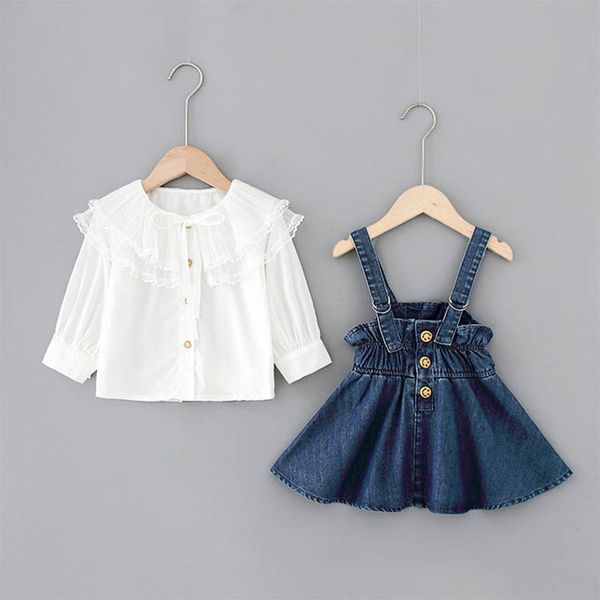 melario baby girls clothes sets fashion and strap denim skirt suits for infant baby clothes girl birthday clothing, White
melario baby girls clothes sets fashion and strap denim skirt suits for infant baby clothes girl birthday clothing, White