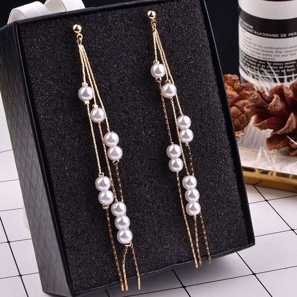 fashion long tassel simulated pearl drop earrings for women rhinestone exquisite snake gold silver chain pendant earring brincos
fashion long tassel simulated pearl drop earrings for women rhinestone exquisite snake gold silver chain pendant earring brincos