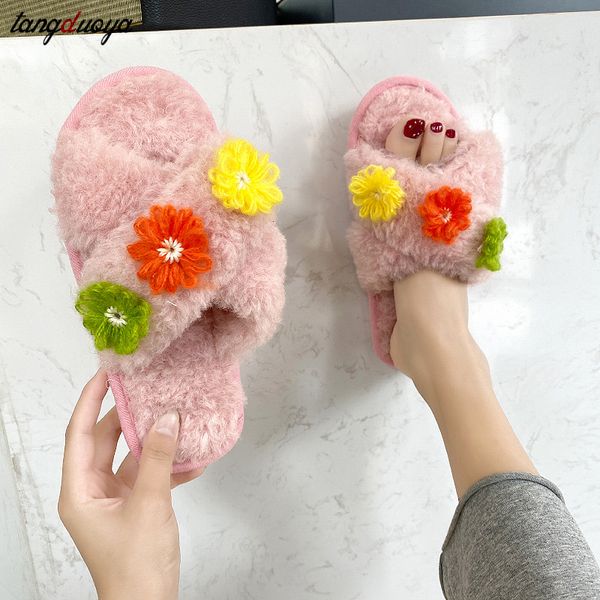 flowers furry slides for women home slippers winter fur slides open toe slip on soft slippers indoor warm plush shoes, Black
flowers furry slides for women home slippers winter fur slides open toe slip on soft slippers indoor warm plush shoes, Black
