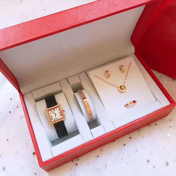 (Free bracelet,ring,earring,necklace)New Fashion Brand Leather Watches set Women ladies casual dress quartz wristwatch reloj mujer
(Free bracelet,ring,earring,necklace)New Fashion Brand Leather Watches set Women ladies casual dress quartz wristwatch reloj mujer
