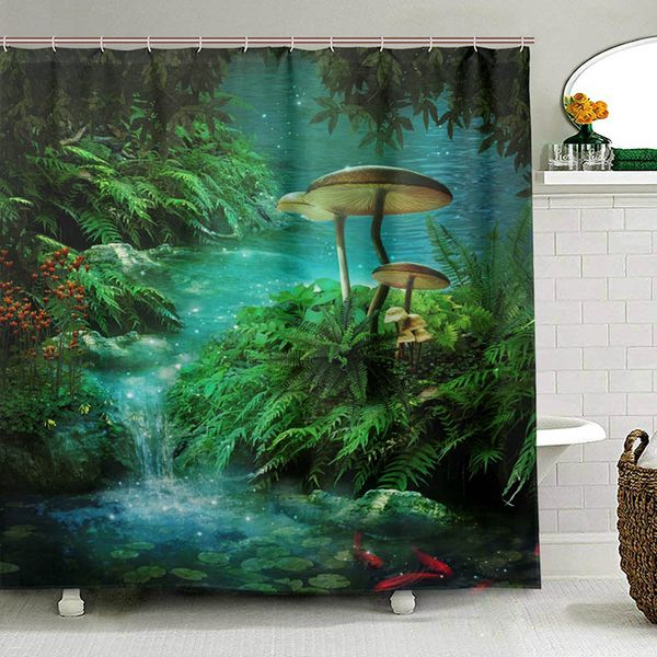 fantasy river with a pond shower curtain fsh and mushroom in jungle trees waterproof polyester bathroom curtain for bath
fantasy river with a pond shower curtain fsh and mushroom in jungle trees waterproof polyester bathroom curtain for bath