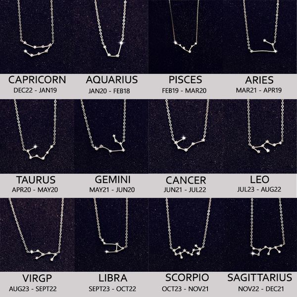 925 sterling silver zodiac necklace celestial personalized jewelry friend gift constellation necklace
925 sterling silver zodiac necklace celestial personalized jewelry friend gift constellation necklace
