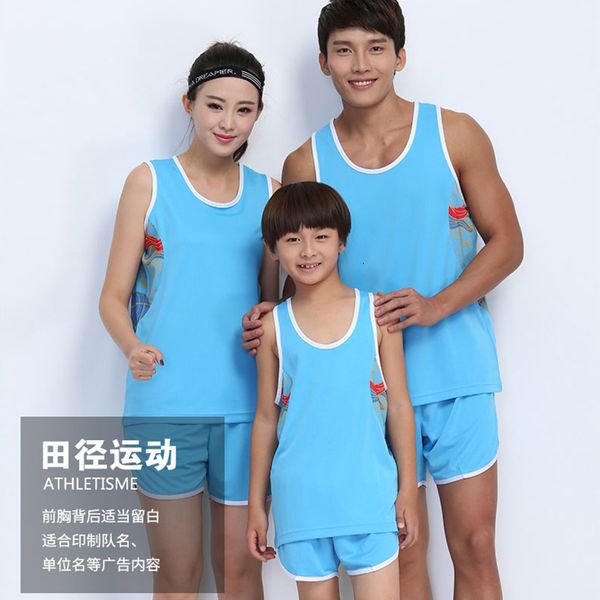 club athletics serve suit men and women motion training body test run serve children athletics vest group printing, Gray;blue
club athletics serve suit men and women motion training body test run serve children athletics vest group printing, Gray;blue