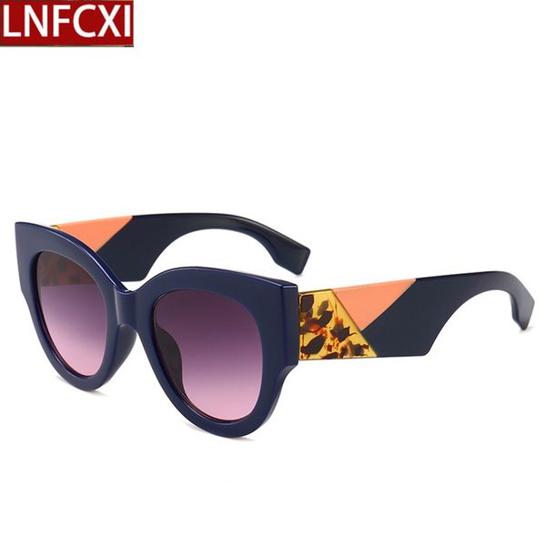lnfcxi cat eye female fashion women round sunglasses 2020 brand vintage oversized black pink white sun glasses men, White;black
lnfcxi cat eye female fashion women round sunglasses 2020 brand vintage oversized black pink white sun glasses men, White;black