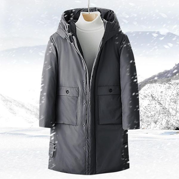 new fashion brand men's clothing 2019 winter down jacket fashion casual slim hooded thick warm white duck down long coat male, Black
new fashion brand men's clothing 2019 winter down jacket fashion casual slim hooded thick warm white duck down long coat male, Black