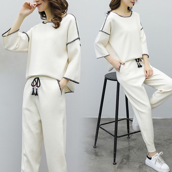 autumn knitting 2 piece set women casual ensemble femme survetement loose year-old female costume conjunto feminino woman suit, Gray
autumn knitting 2 piece set women casual ensemble femme survetement loose year-old female costume conjunto feminino woman suit, Gray