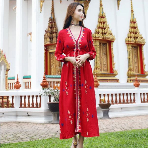 fashion embroidered dancing dress three quarter sleeve traditional indian clothing turkish/pakistan/india women costume festival stage wear, Black;red
fashion embroidered dancing dress three quarter sleeve traditional indian clothing turkish/pakistan/india women costume festival stage wear, Black;red