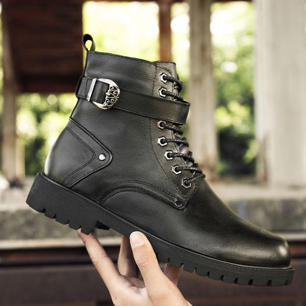 men boots platform wear ankle boots genuine sports shoes men's shoes ports desert england short men's j3, Black
men boots platform wear ankle boots genuine sports shoes men's shoes ports desert england short men's j3, Black