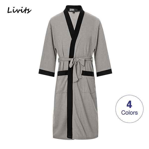 men's pyjamas robe long kimono bathrobe nightwear sleepwear home wear waffle patchwork long sleeve casual for male, Black;brown
men's pyjamas robe long kimono bathrobe nightwear sleepwear home wear waffle patchwork long sleeve casual for male, Black;brown