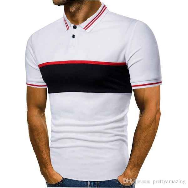 summer casual shirts for mens colors contrast short sleeved tees polos shirt tee fashion business clothing, White;black
summer casual shirts for mens colors contrast short sleeved tees polos shirt tee fashion business clothing, White;black
