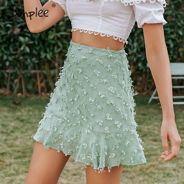 simplee elegant flower embroidery short skirt women high wiast summer female skirts a-line ruffled streetwear ladies mini skirts, Black
simplee elegant flower embroidery short skirt women high wiast summer female skirts a-line ruffled streetwear ladies mini skirts, Black