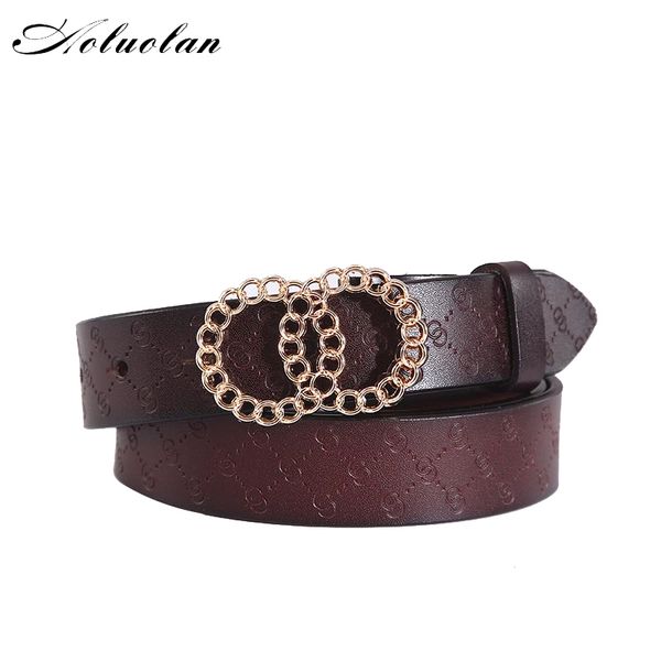 aoluolan brand fashion women's belt, high-quality design ladies casual belt, 100% brand, leather, belt buckle, women's be, Black;brown
aoluolan brand fashion women's belt, high-quality design ladies casual belt, 100% brand, leather, belt buckle, women's be, Black;brown