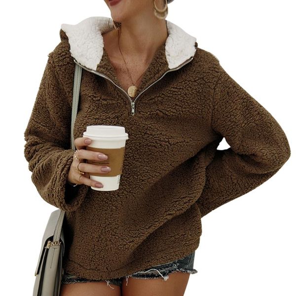 мода высокий воротник повседневная outwear осень зима с карманом сыпучие длинным рукавом женщины hoodie твердые дамы теплый zipper up soft, Black
мода высокий воротник повседневная outwear осень зима с карманом сыпучие длинным рукавом женщины hoodie твердые дамы теплый zipper up soft, Black