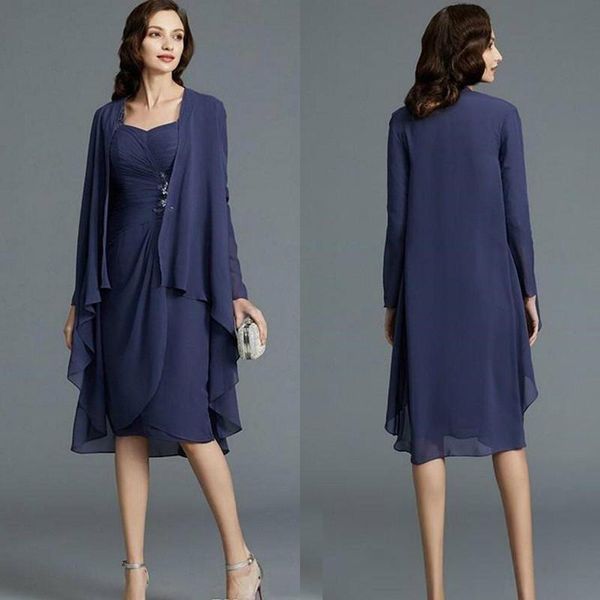 elegant chiffon mother of the bridal dresses knee length sheath long sleeve jacket appliques lace mother wedding guest gowns, Black;red
elegant chiffon mother of the bridal dresses knee length sheath long sleeve jacket appliques lace mother wedding guest gowns, Black;red