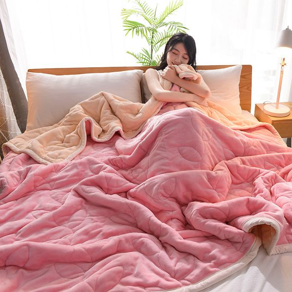 thick double-layer babe rong tan zi nap velvet bed sheet double winter coral fleece blanket quilt
thick double-layer babe rong tan zi nap velvet bed sheet double winter coral fleece blanket quilt
