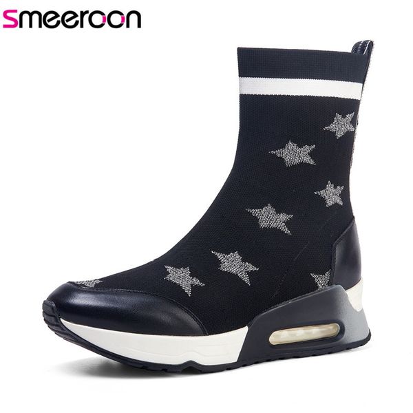 smeeroon new arrive 2020 winter knitting boots round toe casual shoes women stars ankle boots slip on ladies ankle, Black
smeeroon new arrive 2020 winter knitting boots round toe casual shoes women stars ankle boots slip on ladies ankle, Black