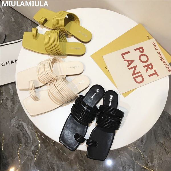 miulamiula design 2020 summer korean fashion narrow band square toe flat leather slipper women mules slip-on slides beach, Black
miulamiula design 2020 summer korean fashion narrow band square toe flat leather slipper women mules slip-on slides beach, Black