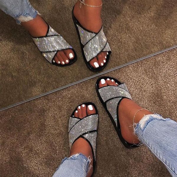 nouc rhinestone slippers 2020 new women fashion wild beach flip flops bright diamond flat bottom outdoor sandals for women shoes, Black
nouc rhinestone slippers 2020 new women fashion wild beach flip flops bright diamond flat bottom outdoor sandals for women shoes, Black