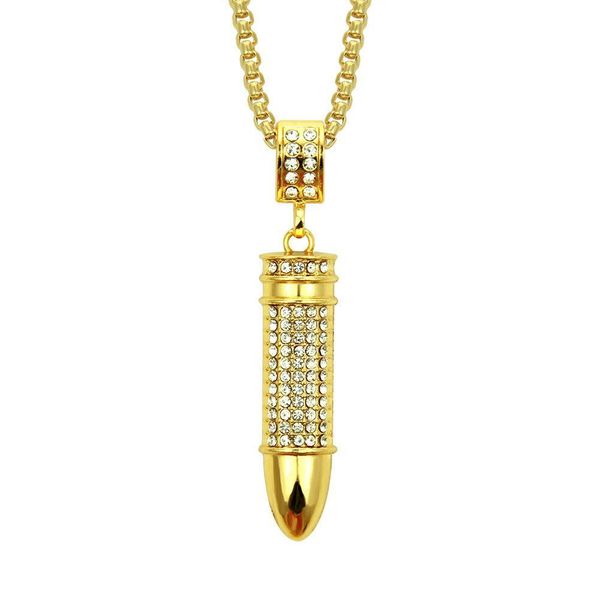 2020 designer necklace new fashion diamond pendant hip hop bullet pendant necklace clavicle european and american tide, Black
2020 designer necklace new fashion diamond pendant hip hop bullet pendant necklace clavicle european and american tide, Black