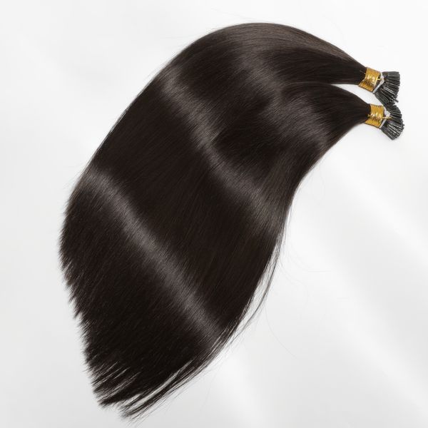 vmae double drawn natural color100g indian european straight keratin stick i tip 100% remy virgin pre bonded human hair extensions, Black
vmae double drawn natural color100g indian european straight keratin stick i tip 100% remy virgin pre bonded human hair extensions, Black