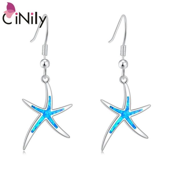 cinily blue& white created fire opal silver plated wholesale lovely starfish for women jewelry dangle earrings 1 5/8" oh4131-32
cinily blue& white created fire opal silver plated wholesale lovely starfish for women jewelry dangle earrings 1 5/8" oh4131-32