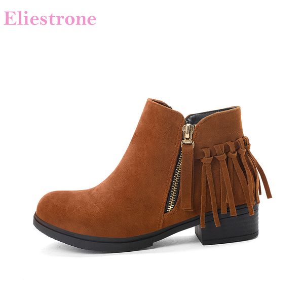 brand new brown red mature women ankle tassel boots vogue round toe chunky heels school lady shoes la251 plus big size 10 43, Black
brand new brown red mature women ankle tassel boots vogue round toe chunky heels school lady shoes la251 plus big size 10 43, Black