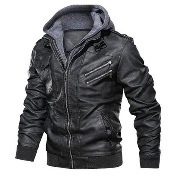 2019 men's leather jackets autumn casual motorcycle pu jacket biker leather coats brand clothing eu size s-3xl zipper decoration, Black
2019 men's leather jackets autumn casual motorcycle pu jacket biker leather coats brand clothing eu size s-3xl zipper decoration, Black