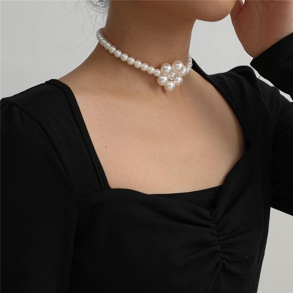 10pcs/lot sweet single layer imitation pearl necklace flower weaving handmade choker for women girls beaded necklaces jewelry accessories, Silver
10pcs/lot sweet single layer imitation pearl necklace flower weaving handmade choker for women girls beaded necklaces jewelry accessories, Silver