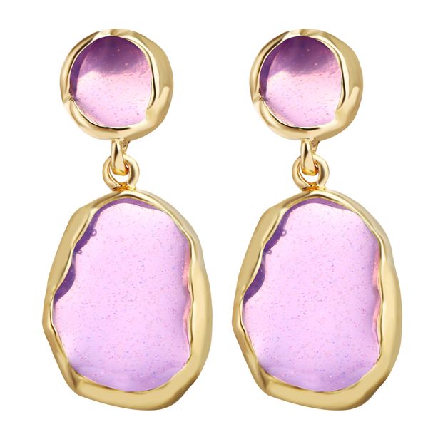 european and american new earrings creative simple pink drop-shaped earrings cute fashion fruit green earrings, Silver
european and american new earrings creative simple pink drop-shaped earrings cute fashion fruit green earrings, Silver