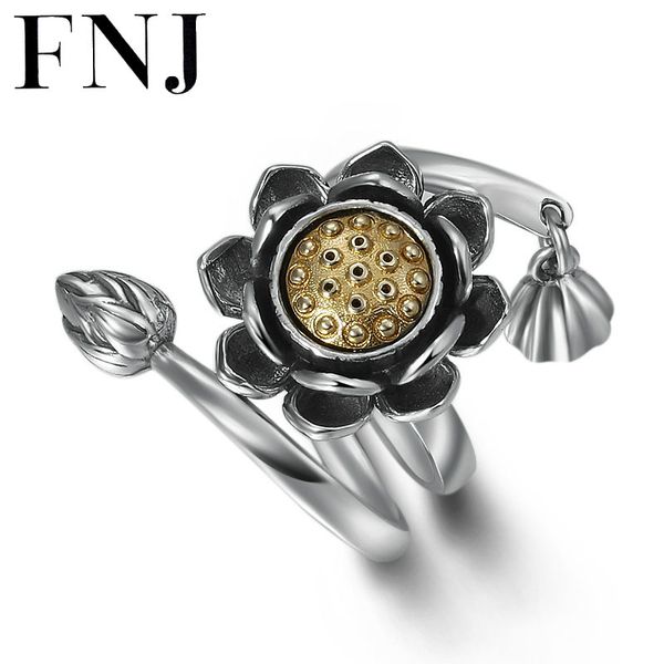 fnj rotatable lotus ring 925 silver original s925 sterling silver rings for women jewelry usa size 5-7.5 good luck flower, Golden;silver
fnj rotatable lotus ring 925 silver original s925 sterling silver rings for women jewelry usa size 5-7.5 good luck flower, Golden;silver