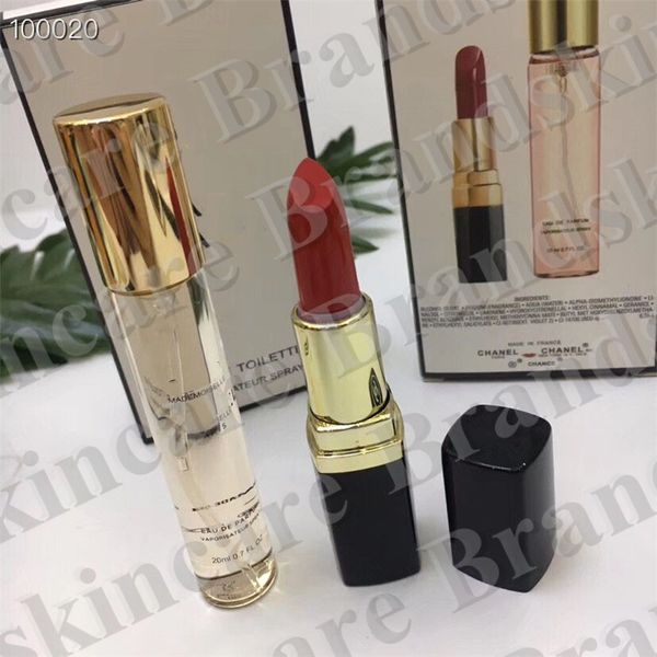 Brand makeup maquillage matte rouge lip tick perfume 20ml 2 in 1 make up et box kit 2pc dhl
Brand makeup maquillage matte rouge lip tick perfume 20ml 2 in 1 make up et box kit 2pc dhl