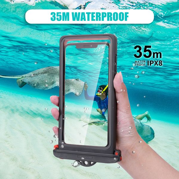 queshark anti-falling waterproof mobile phone bag swimming phone case holder underwater seal snowproof touch bag below 6.9inch
queshark anti-falling waterproof mobile phone bag swimming phone case holder underwater seal snowproof touch bag below 6.9inch