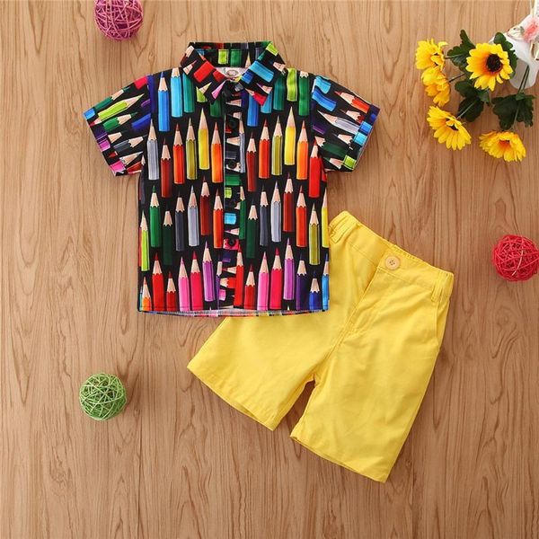 clothing for boys shorts 2pcs outfits set fashion crayon print clothing for boys kids ropa de niños #3, White
clothing for boys shorts 2pcs outfits set fashion crayon print clothing for boys kids ropa de niños #3, White
