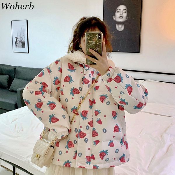 woherb women's harajuku parkas kawaii jacket strawberry print winter padded coats women 2019 japanese fashion outwear loose coat, Black
woherb women's harajuku parkas kawaii jacket strawberry print winter padded coats women 2019 japanese fashion outwear loose coat, Black