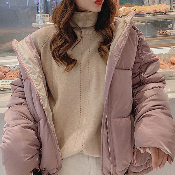 winter women's long sleeve warm loose stand zipper pocket hooded down jacket abrigos mujer invierno 2019 dropshiping, Black
winter women's long sleeve warm loose stand zipper pocket hooded down jacket abrigos mujer invierno 2019 dropshiping, Black