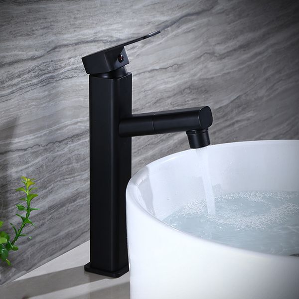 

Basin Faucets Pull Out White Bathroom Sink Crane Copper Black Sink Mixer Taps Hot and Cold Deck Mounted Antique Bathroom Faucet