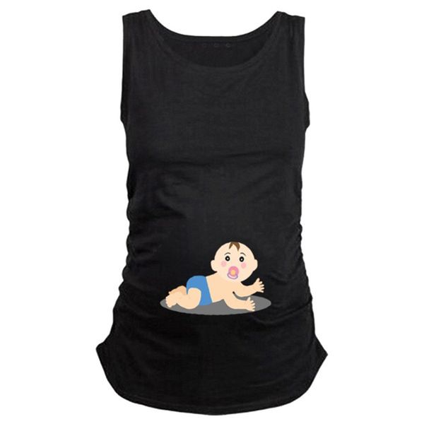 pregnancy clothes maternity cute baby print o-neck sleeveless pregnant vest blouse maternity clothes de maternidad 2020, White
pregnancy clothes maternity cute baby print o-neck sleeveless pregnant vest blouse maternity clothes de maternidad 2020, White