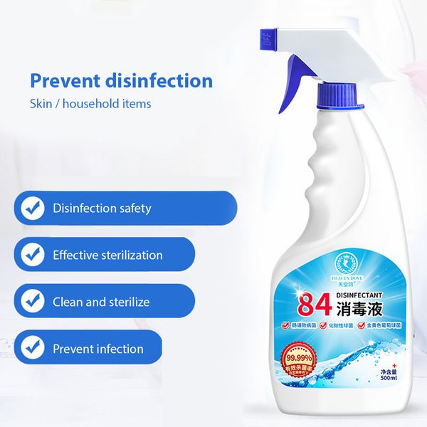 500ml household disinfectant 84 disinfection spray medical alcohol disinfectant fluid for skin fabric
500ml household disinfectant 84 disinfection spray medical alcohol disinfectant fluid for skin fabric