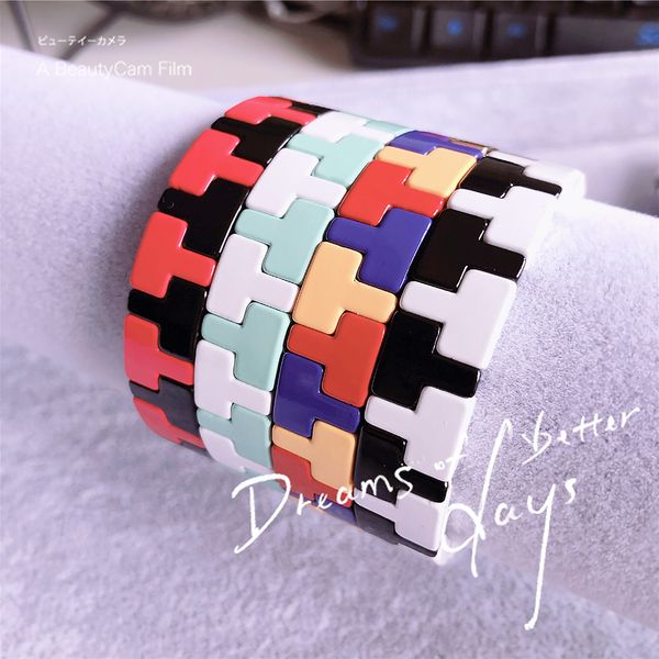 boho handmade bracelet "t" style elasticity friendship braided stackable enamel tile bracelet fashion street pgraphy bangles, Golden;silver
boho handmade bracelet "t" style elasticity friendship braided stackable enamel tile bracelet fashion street pgraphy bangles, Golden;silver