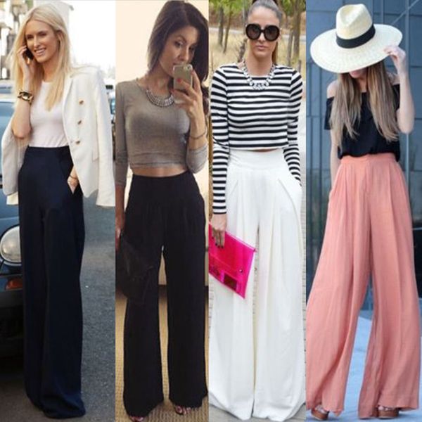women's palazzo chiffon wide leg high waisted loose casual long pants trousers, Blue
women's palazzo chiffon wide leg high waisted loose casual long pants trousers, Blue