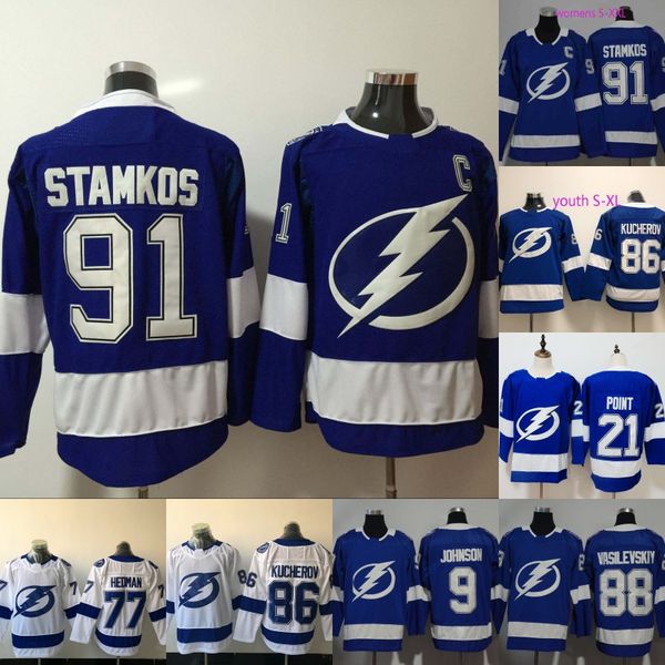 2019 New 21 Brayden Point Tampa Bay Lightning 9 Tyler Johnson 88 Andrei Vasilevskiy 91 Steven Stamkos Mens Womens Youth Kids Hockey Jerseys
2019 New 21 Brayden Point Tampa Bay Lightning 9 Tyler Johnson 88 Andrei Vasilevskiy 91 Steven Stamkos Mens Womens Youth Kids Hockey Jerseys