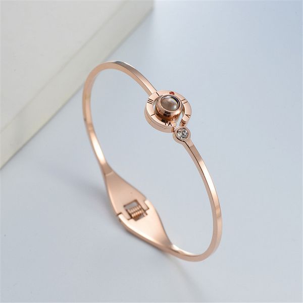 dropshipping bracelets & bangles 100 languages i love you memory bracelet steel rose gold roman numerals bangles for women, Golden;silver
dropshipping bracelets & bangles 100 languages i love you memory bracelet steel rose gold roman numerals bangles for women, Golden;silver