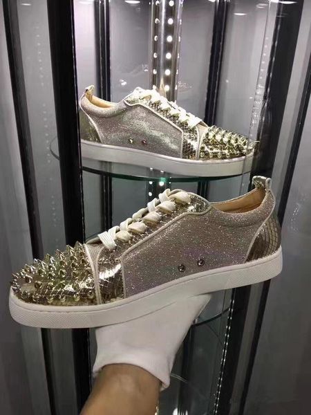 exquisite - red bottom sneaker shoes super quality 2017 women,men spikes toe casual shoes outdoor red sole trainer, Black
exquisite - red bottom sneaker shoes super quality 2017 women,men spikes toe casual shoes outdoor red sole trainer, Black
