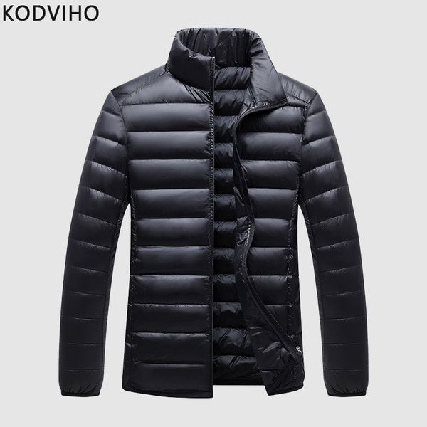 down jacket men winter casual coat ultra thin slim quilted jackets korean style warm parka solid outwear men stand collar puffer, Black
down jacket men winter casual coat ultra thin slim quilted jackets korean style warm parka solid outwear men stand collar puffer, Black